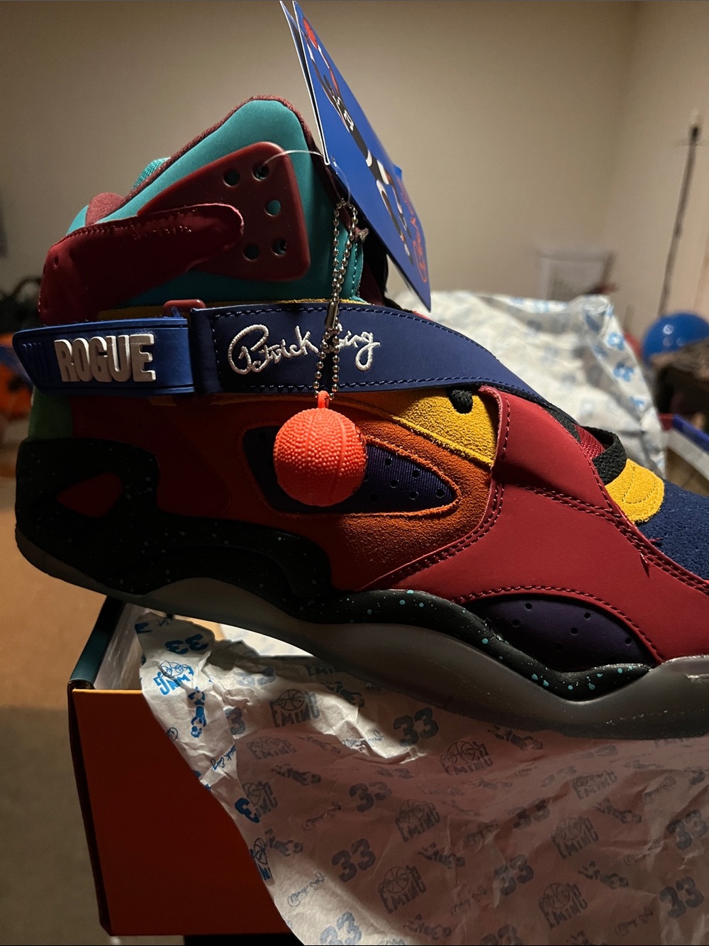 Ewing Rogue Colorblock Basketball Sneakers Sz 14 - Picture 2 of 7